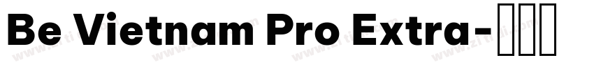 Be Vietnam Pro Extra字体转换